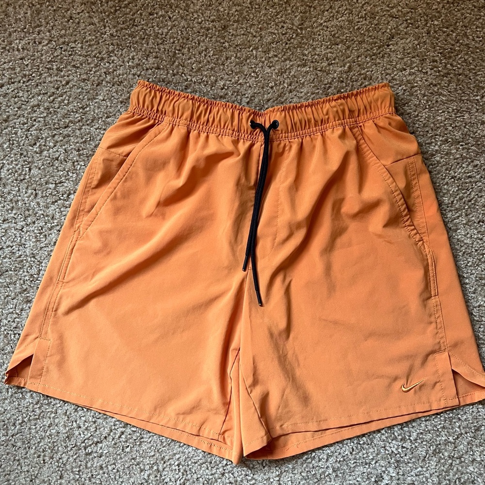 Nike Men's Orange Athletic Shorts